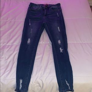 high-rise skinny jeans!